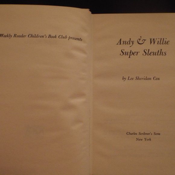 Vintage 1967 Andy and Willie Super Sleuths H/C Book by Lee Sheridan Cox - Picture 3 of 4